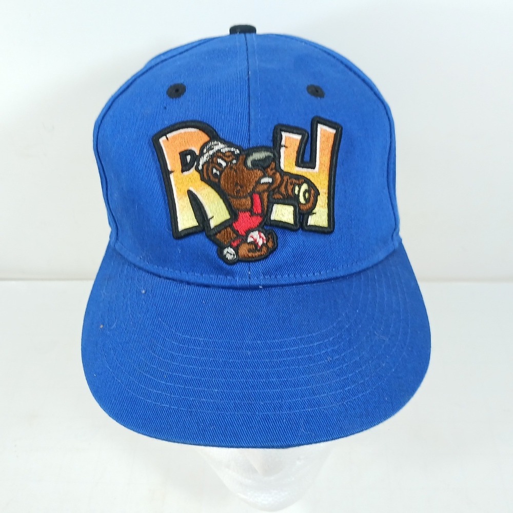 OC Sports Minor League Baseball Youth Hat Royal Blue RU Bear Embroidered Cap